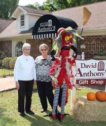 Eleanor Stephenson with David Anthony's gift shop in Fuquay-Varina